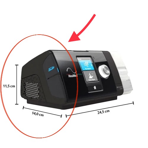 Replacement Side Filter Door, Rubber SD Card Door with FREE Frame Cover Plate for ResMed AirSense 10 CPAP Machine-3